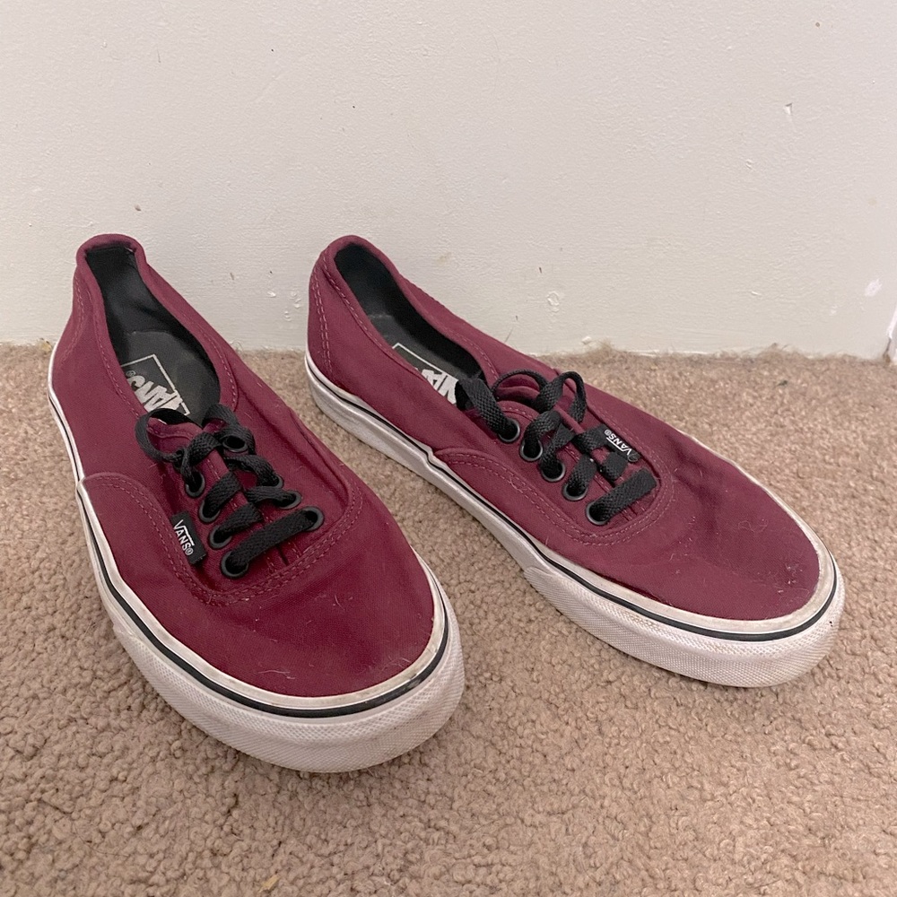 Maroon vans